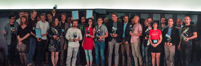 Group photo of the winners of the Festival 2017